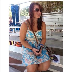 Floral Print, Lacy Sundress ☀️